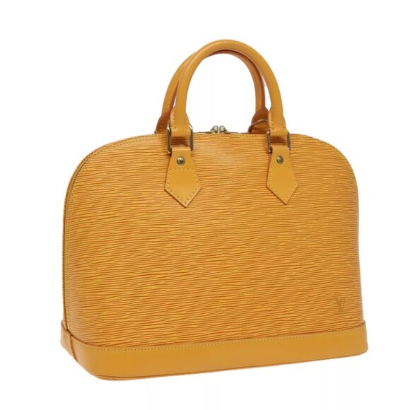 Louis Vuitton Handbags - LOUIS VUITTON Epi Alma Hand Bag Yellow M52149 LV Auth ep4768